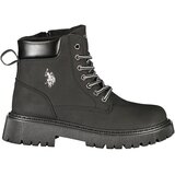 U.S. Polo Assn. Ambra ženske gležnjače na vezanje s krznenom podstavom crne | shoptok.hr