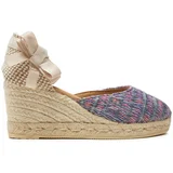 Manebi Espadrile Acapulco Low Wedge Espadrilles G 0.6 WL Vijolična