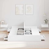  Krevet s ladicama Bijelo 140 x 200 cm Konstruirano drvo | shoptok.hr