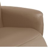  Naslonjač od umjetne kože s osloncem za noge boja cappuccina | shoptok.hr
