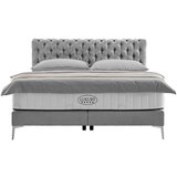 Premium Living Postelja Boxspring Queen, Siva, 180x200 | Shoptok.si