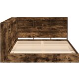  Krevetna polica 2 pcs Dimljeni hrast 160 x 200 cm Iverica | shoptok.hr