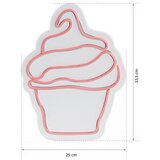 WALLXPERT dekorativna plastična led rasveta cupcake pink | ePonuda.com