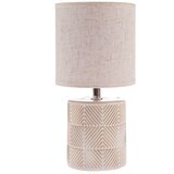 Dakls Bež stolna lampa keramička s tekstilnim sjenilom (visina 27 cm) Anita – Cijene