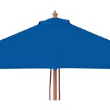  Vrtni suncobran s drvenim stupom 150 x 200 cm plavi | Eponuda.ba