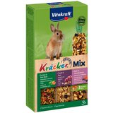 Vitakraft krekeri za patuljaste kuniće Trio-Mix - 3 kombinacije (povrće, grožđe, šumske bobice) | shoptok.hr