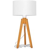  Stona lampa ALBA 1xE27/15W/230V bela/hrast | Eponuda.com