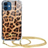 Guess Ovitek za Apple iPhone 12 / 12 Pro z leopardjim potiskom Necklace oranžen, (20524421) Cene