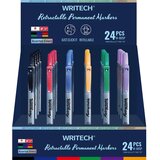  PERMANENTNI MARKER 2 mm okrugli vrh WRITECH W-805P CLICK DISP. 24/1 | shoptok.hr