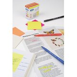 MILAN Samoljepljivi blok prozirni fluo 76 x 76 mm, 600 listova, 4 boje | shoptok.hr