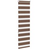 Zebra zavjesa smeđa 45x150 cm širina tkanine 40,9 cm poliester | Shoptok.si