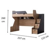 Hanah home Krevet na sprat Aktif | Eponuda.com