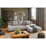 Hom`in KOTNA SEDEŽNA GARNITURA, šenilja peščene barve | Shoptok.si
