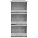 vidaXL Barski stol sa stalkom za pohranu boja betona 102x50x103,5 cm | shoptok.hr