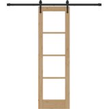  Klizna vrata s kompletnim priborom 61x198.5 cm čvrsto drvo bor | shoptok.hr