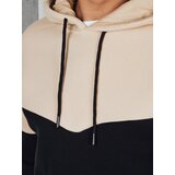 DStreet Bluza męska basic z kapturem beżowa | shoptok.hr
