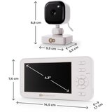 Kinderkraft NITEEYE TRAVEL bežični baby monitor sa stalkom za kameru, White | shoptok.hr