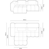 Cosmopolitan Design Siva kotna sedežna garnitura (levi kot/z ležalnikom) Verona – | Shoptok.si