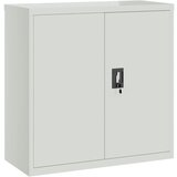 Furnova Pisarniška omara z 2 vrati jeklo 90 cm siva, (21919662) | Shoptok.si