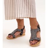 D/CEO Black sandals on a block heel Millo Cene