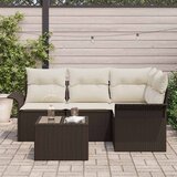  Sjedeća garnitura za vrt s pohranom 5 pcs Smeđa poliratan | Eponuda.com
