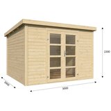 MONDUM Drvena vrtna kućica Zambezi | shoptok.hr