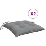  Jastuci za stolice 2 kom sivi 50 x 50 x 7 cm od tkanine Oxford | shoptok.hr