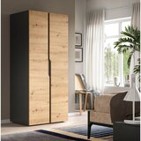Livetastic OMARA S KLASIČNIMI VRATI, antracit, hrast artisan | Shoptok.si