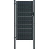  Vrata za ogradu PVC i čelik 100x124 cm antracit boje | shoptok.hr
