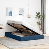  Otomanski krevet s pohranom Plava 140 x 190 cm tkanina | shoptok.hr