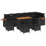  Sjedeća garnitura za vrt 12 kom. 8-Broj sjedala Crna poliratan 289 x 164 x 85 cm | Shoptok.si