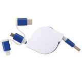 Kabel ZA PUNJENJE UVLAČNI USB SA 3 KONEKTORA MACMA 2165204 PLAVI | Shoptok.si
