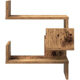  Zidna kutna polica staro drvo 40x40x49,5 cm konstruirano drvo | Eponuda.com