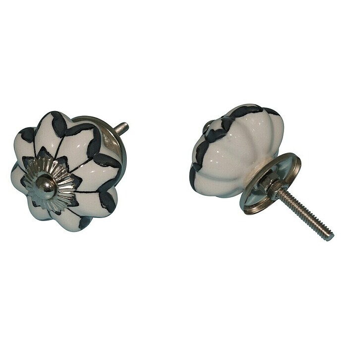  Gumb za pohištvo HC-135 (Vrsta pohištvenega ročaja: Gumb, Premer: 44 mm, Črno/bele barve) Cene