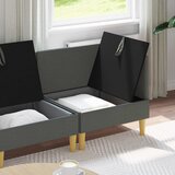 Modularni set sofe sa skladištem 4 pcs Tamnosiva Tkanina | Shoptok.si