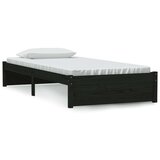  Za krevet masivno drvo crni 90 x 190 cm 3FT jednokrevetni | shoptok.hr