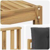  Set vanjskih sofa 6 kom. Bijela i antracit Poliester | shoptok.hr