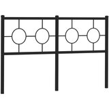 vidaXL Metalno uzglavlje crno 140 cm Cijene