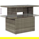  Vrtna garnitura - 9-dijelni set vrtnih sofa poliratan i bagrem s jastucima sivi - Siva sa spremištem 1 | shoptok.hr