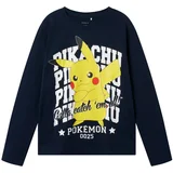 Majica 'NKMAST POKEMON' tamno plava / žuta / crvena / bijela