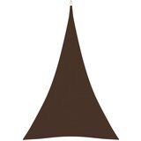 vidaXL Senčno jadro oksford blago trikotno 4x5x5 m rjavo Cene