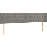  LED uzglavlje svjetlosivo 203x16x78/88 cm baršunasto | shoptok.hr