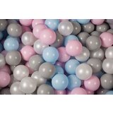 MeowBaby Set plastičnih žogic, 7 cm, 300 kos.: Sky Blue/Pastel Pink/Pearl/Grey, (21333582) Cene