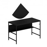 Hanah home Greta Matte 7041 Crni radni sto 120x74x60 cm, Crna | Eponuda.ba