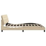 vidaXL Okvir za krevet bez madraca krem 200x200 cm od tkanine | shoptok.hr