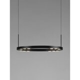 Nova Luce Mat crna LED viseća svjetiljka aluminijska s mogućnosti zatamnjivanja ø 40 cm Lunette – | shoptok.hr