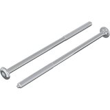  Vijak 2 pcs Srebrno M6 x 120 mm Čelik | shoptok.hr