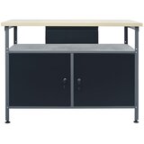 Radni stol crni 120 x 60 x 85 cm čelični | shoptok.hr
