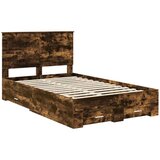 Konstrukcija postelje z vzglavjem Dimljeni oreh 120 x 200 cm, (5000103251) | Shoptok.si
