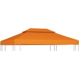 vidaXL Nadomestna streha za paviljon 310 g/m² oranžna 3x4 m, (20729331) | Shoptok.si